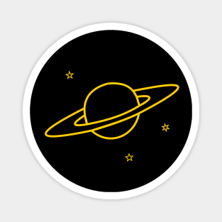 Saturn with Rings - Pocket Design Magnet